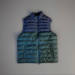 Izod Blue and Green Quilted Puffer Vest